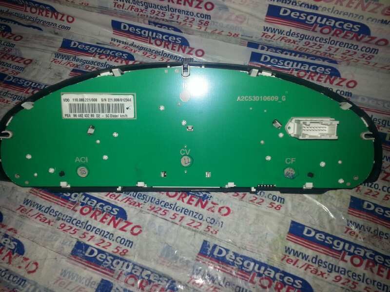 Recambio de cuadro instrumentos para peugeot 407 st confort referencia OEM IAM 9646283280  