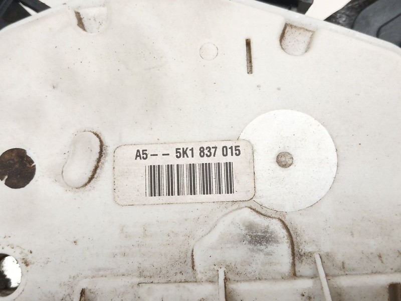 Recambio de cerradura puerta delantera izquierda para volkswagen golf vi (5k1) 2.0 tdi referencia OEM IAM 5K1837015  