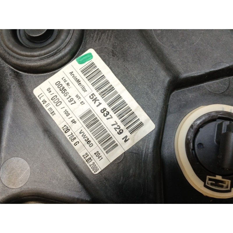Recambio de elevalunas delantero izquierdo para volkswagen golf vi (5k1) 2.0 tdi referencia OEM IAM   