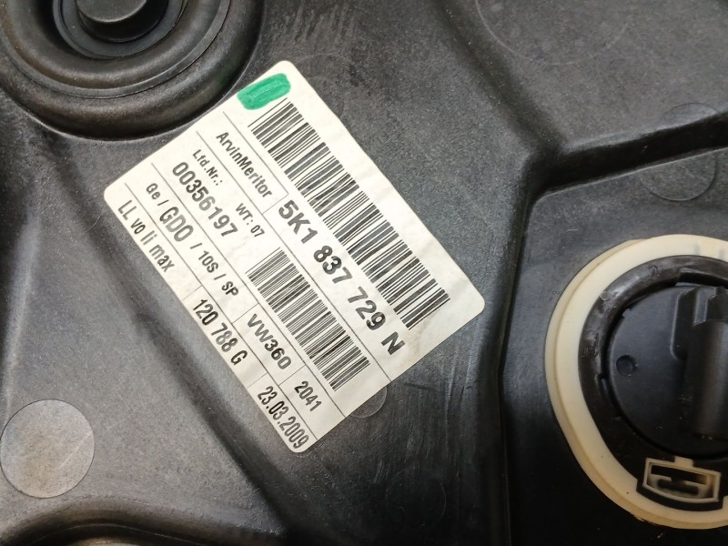Recambio de elevalunas delantero izquierdo para volkswagen golf vi (5k1) 2.0 tdi referencia OEM IAM   