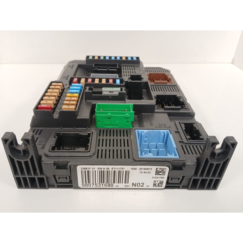 Recambio de caja reles / fusibles para peugeot 208 i (ca_, cc_) 1.6 hdi / bluehdi 75 referencia OEM IAM 9807531680 BSIN02 