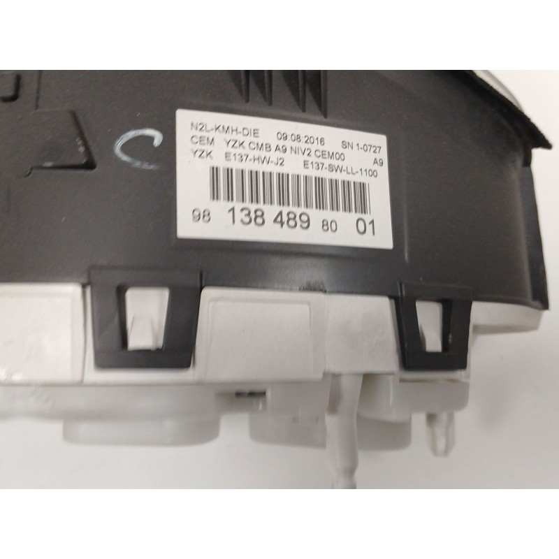 Recambio de cuadro instrumentos para peugeot 208 i (ca_, cc_) 1.6 hdi / bluehdi 75 referencia OEM IAM 981384898001  