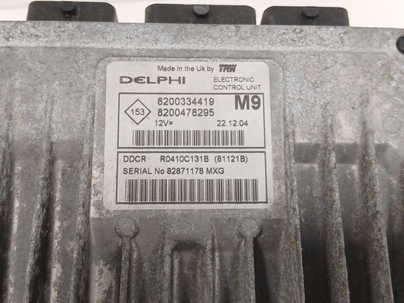 Recambio de centralita motor uce para nissan micra (k12e) acenta referencia OEM IAM 8200334419 R0410C131B DDCR