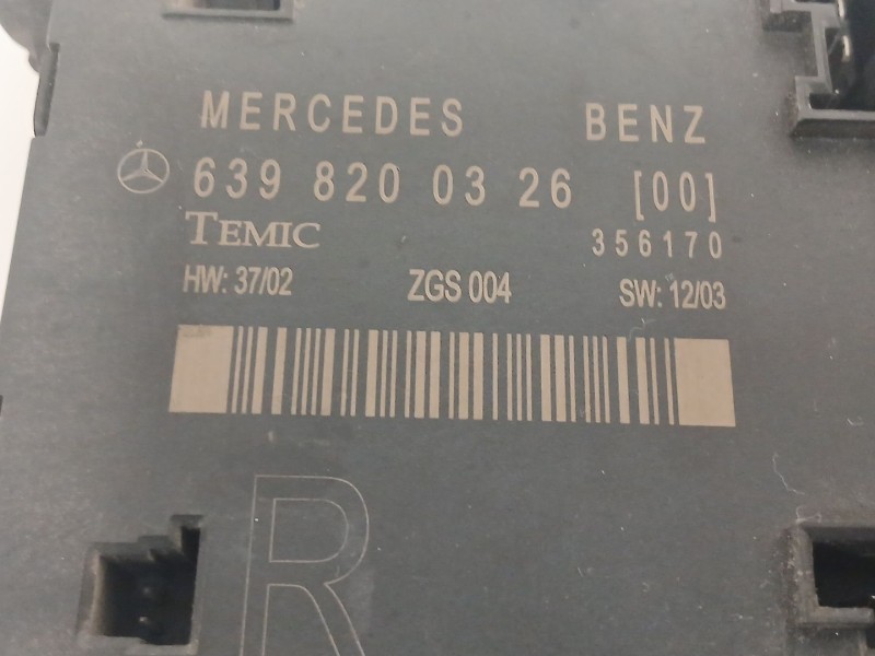 Recambio de modulo electronico para mercedes-benz vito / mixto furgoneta (w639) 111 cdi (639.601, 639.603, 639.605) referencia O