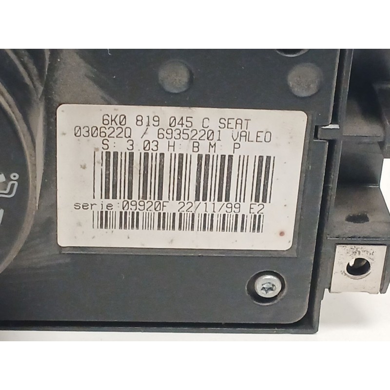 Recambio de mando calefaccion / aire acondicionado para seat cordoba berlina (6k2) 1.9 tdi referencia OEM IAM 6K0819045C 18223 