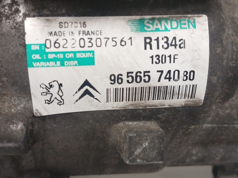 Recambio de compresor aire acondicionado para peugeot 407 sw (6e_, 6d_) 2.0 hdi 135 referencia OEM IAM 9656574080 1301F 