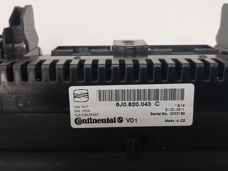 Recambio de mando climatizador para seat ibiza iv sc (6j1, 6p5) 1.2 tsi referencia OEM IAM   