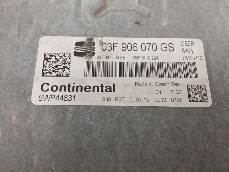 Recambio de centralita motor uce para seat ibiza iv sc (6j1, 6p5) 1.2 tsi referencia OEM IAM 03F906070 5WP44831 