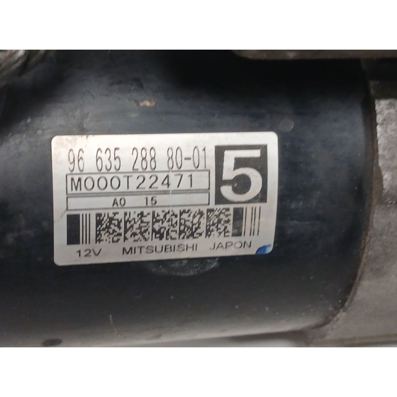 Recambio de motor arranque para peugeot 407 (6d_) 1.6 hdi 110 (6d9hzc, 6d9hyc) referencia OEM IAM 9663528880 M00T22471 