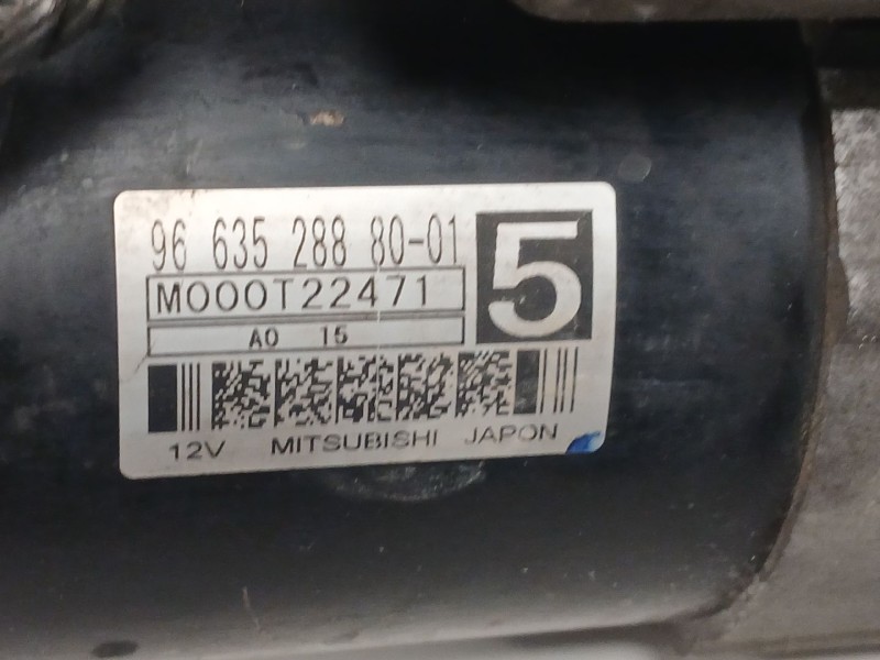 Recambio de motor arranque para peugeot 407 (6d_) 1.6 hdi 110 (6d9hzc, 6d9hyc) referencia OEM IAM 9663528880 M00T22471 