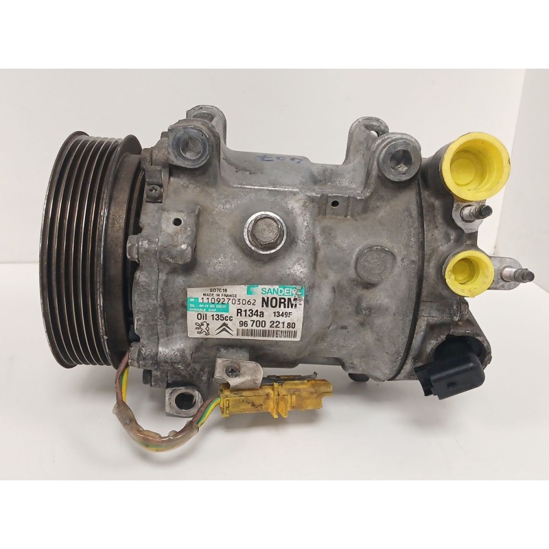 Recambio de compresor aire acondicionado para peugeot 407 (6d_) 1.6 hdi 110 (6d9hzc, 6d9hyc) referencia OEM IAM 9670022180  