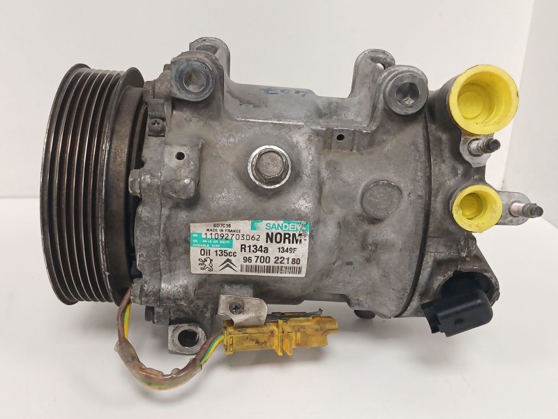 Recambio de compresor aire acondicionado para peugeot 407 (6d_) 1.6 hdi 110 (6d9hzc, 6d9hyc) referencia OEM IAM 9670022180  