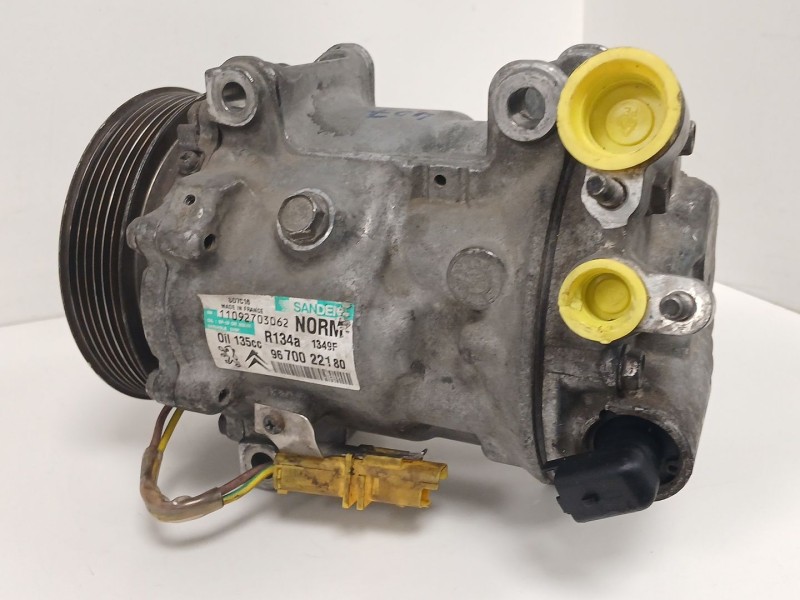 Recambio de compresor aire acondicionado para peugeot 407 (6d_) 1.6 hdi 110 (6d9hzc, 6d9hyc) referencia OEM IAM 9670022180  