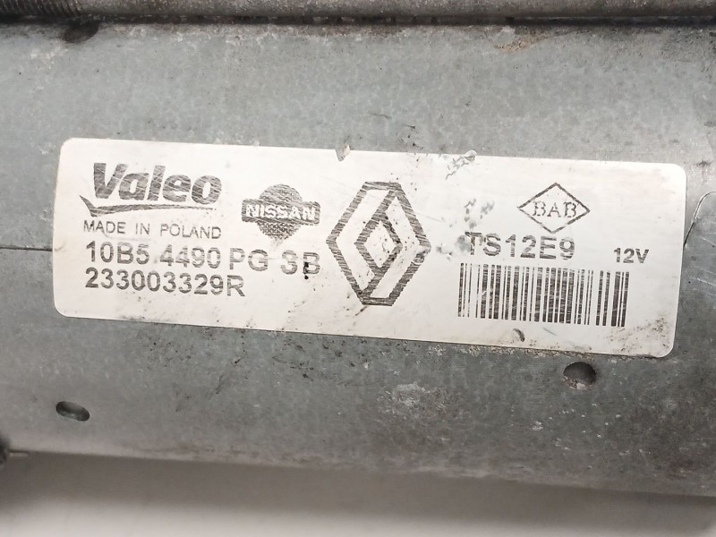 Recambio de motor arranque para renault kangoo express (fw0/1_) 1.5 dci 75 (fw07, fw10, fw04) referencia OEM IAM 233003329R  