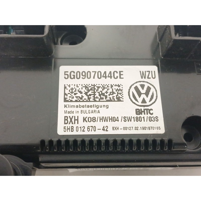 Recambio de mando climatizador para volkswagen golf vii variant (ba5, bv5) 1.6 tdi referencia OEM IAM 5G090744CE  