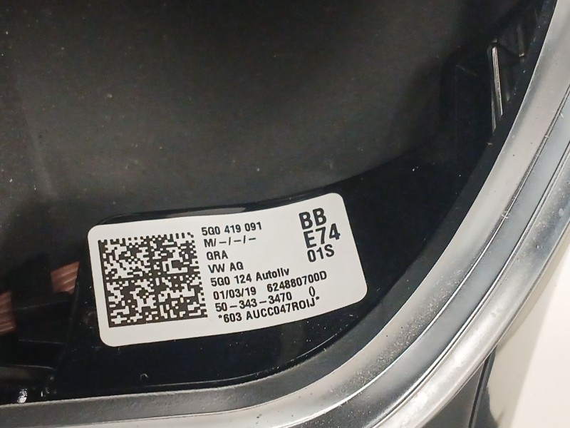 Recambio de volante para volkswagen golf vii variant (ba5, bv5) 1.6 tdi referencia OEM IAM 5G0419091 622995100A 