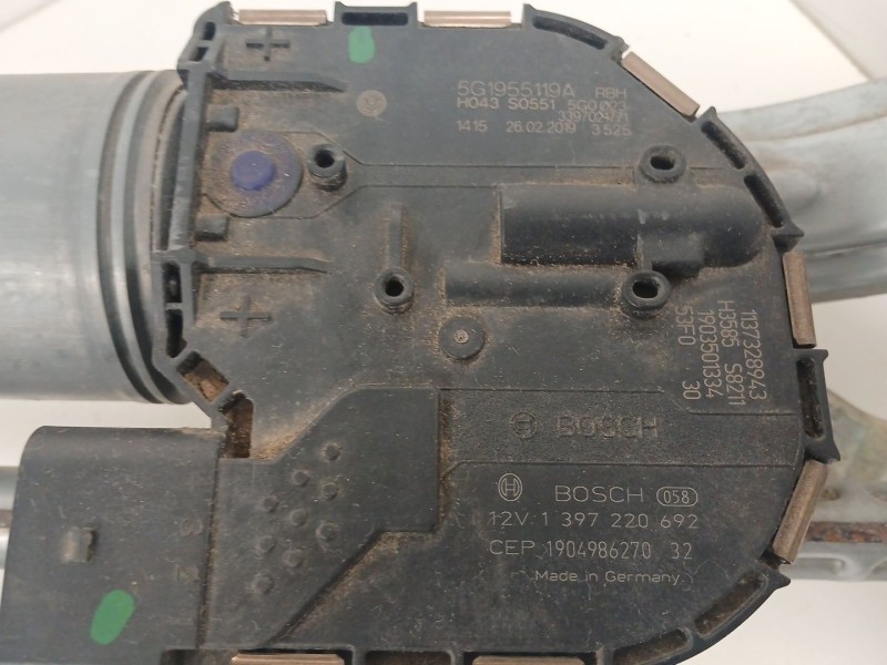 Recambio de motor limpia delantero para volkswagen golf vii variant (ba5, bv5) 1.6 tdi referencia OEM IAM 5G1955119A 1397220692 