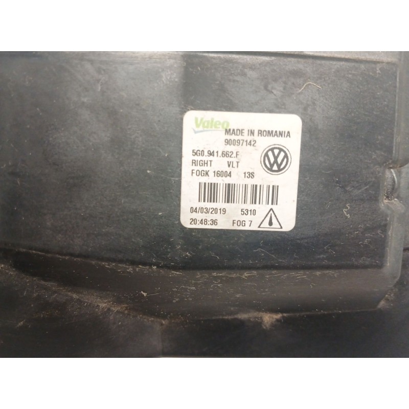 Recambio de faro antiniebla derecho para volkswagen golf vii variant (ba5, bv5) 1.6 tdi referencia OEM IAM   