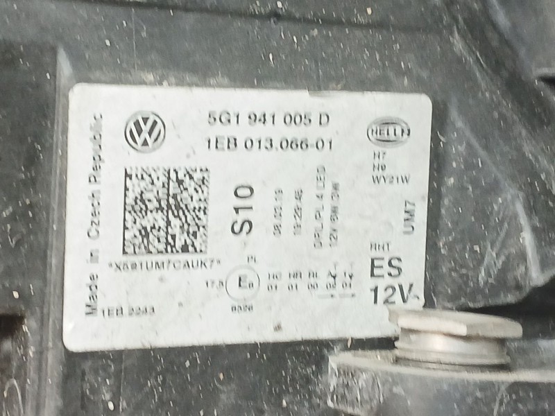 Recambio de faro izquierdo para volkswagen golf vii variant (ba5, bv5) 1.6 tdi referencia OEM IAM 5G1941005D  