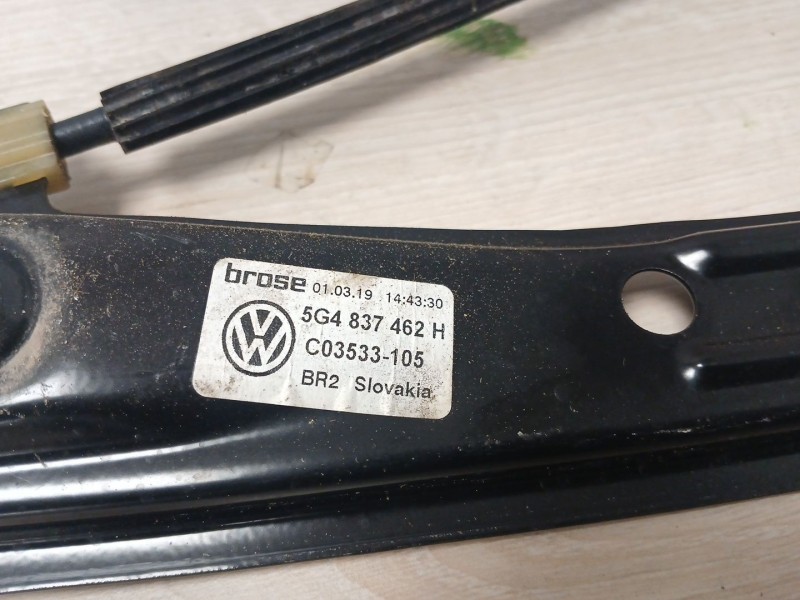 Recambio de elevalunas delantero derecho para volkswagen golf vii variant (ba5, bv5) 1.6 tdi referencia OEM IAM 5Q0959802C 5G483