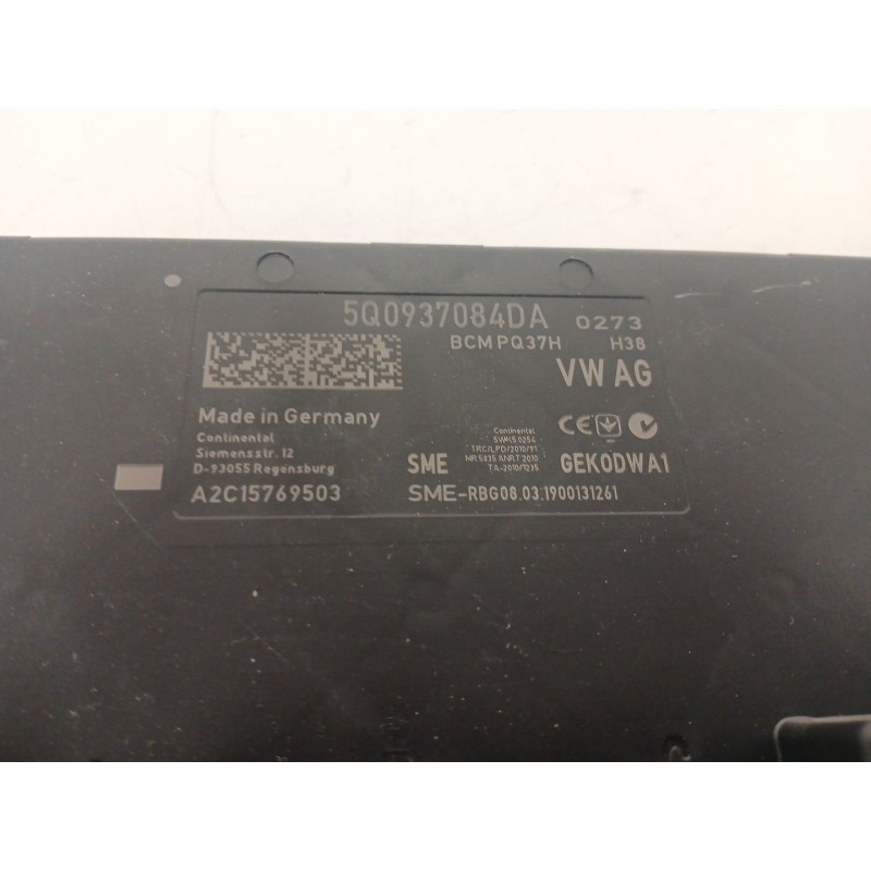 Recambio de modulo electronico para volkswagen golf vii variant (ba5, bv5) 1.6 tdi referencia OEM IAM 5Q0937084DA A2C15769503 