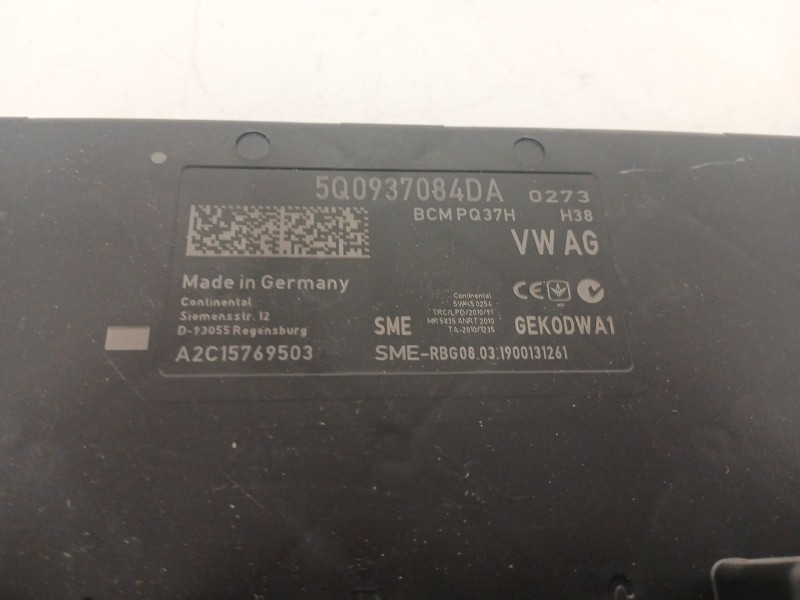 Recambio de modulo electronico para volkswagen golf vii variant (ba5, bv5) 1.6 tdi referencia OEM IAM 5Q0937084DA A2C15769503 