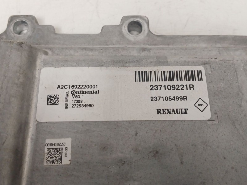 Recambio de centralita motor uce para renault clio iv (bh_) 0.9 tce 90 referencia OEM IAM 237109221R 237105499R A2C1692220001