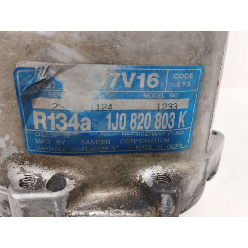 Recambio de compresor aire acondicionado para seat ibiza ii (6k1) 1.9 sdi referencia OEM IAM 1J0820803K 1233 