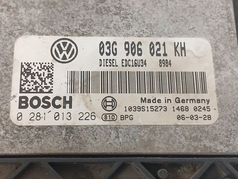 Recambio de centralita motor uce para volkswagen golf v (1k1) 1.9 tdi referencia OEM IAM   