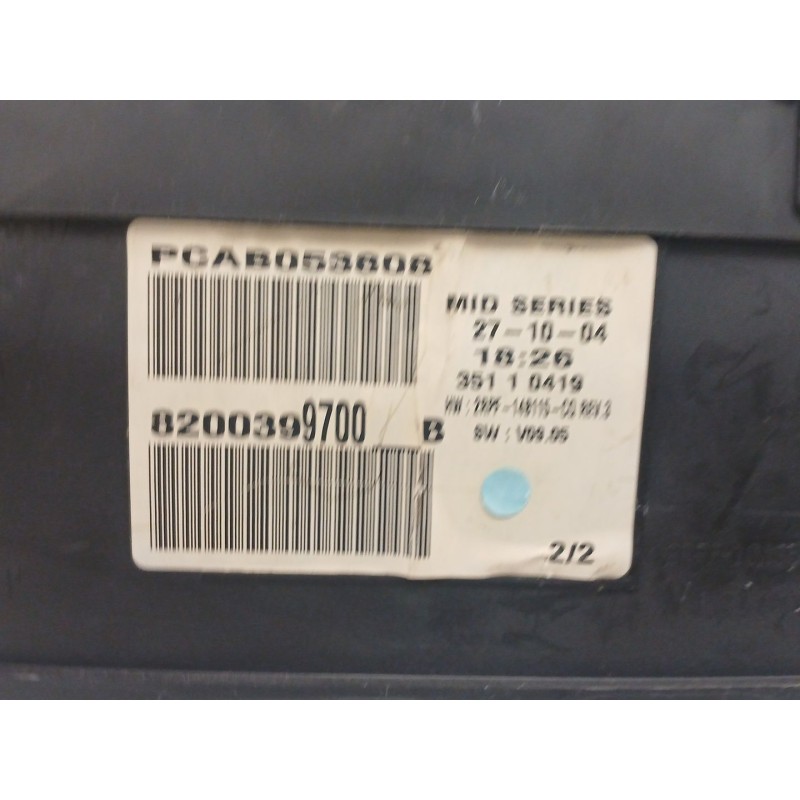 Recambio de cuadro instrumentos para renault megane ii berlina 3p confort authentique referencia OEM IAM 8200399700B PCAB053808 
