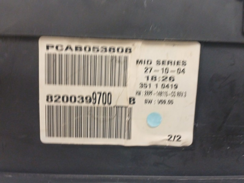 Recambio de cuadro instrumentos para renault megane ii berlina 3p confort authentique referencia OEM IAM 8200399700B PCAB053808 