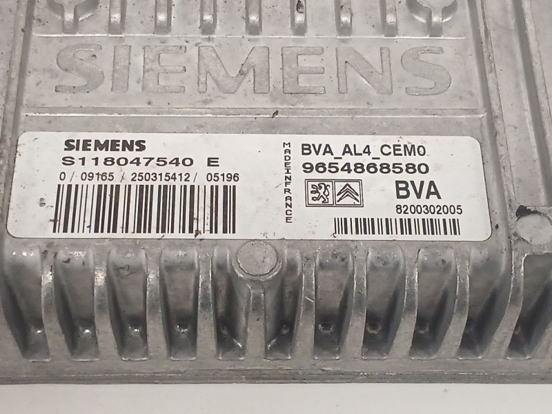 Recambio de centralita cambio automatico para peugeot 807 st pack referencia OEM IAM 9654868580 S118047540E 