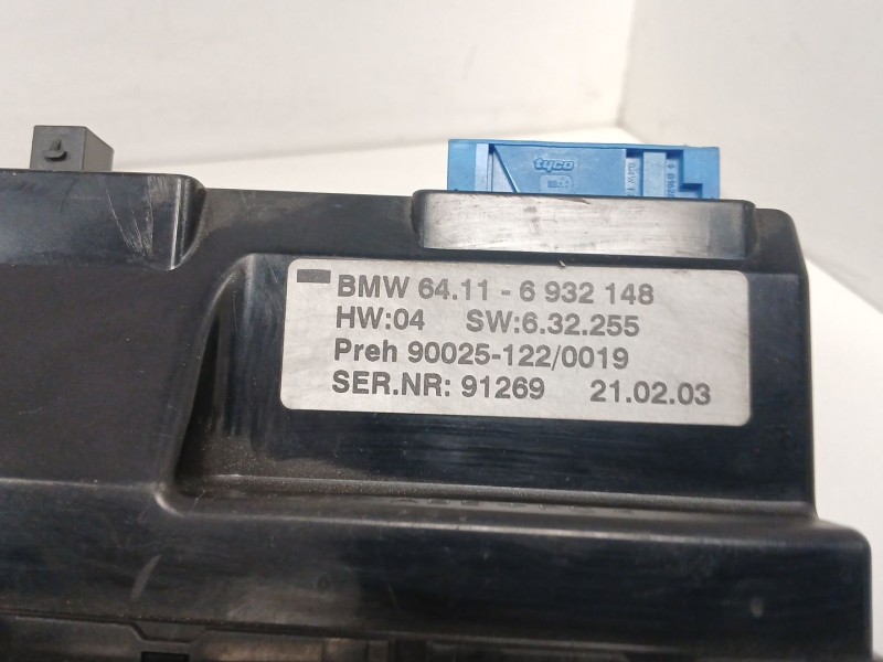 Recambio de mando climatizador para bmw serie 7 (e65/e66) 3.0 turbodiesel cat referencia OEM IAM 64116932148 13472 