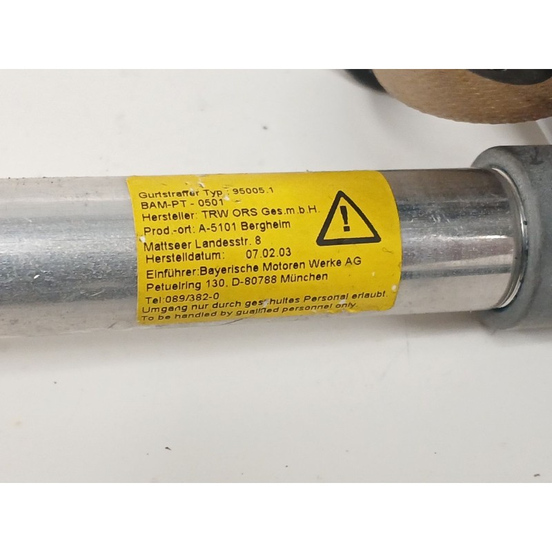 Recambio de cinturon seguridad trasero derecho para bmw serie 7 (e65/e66) 3.0 turbodiesel cat referencia OEM IAM  13526 