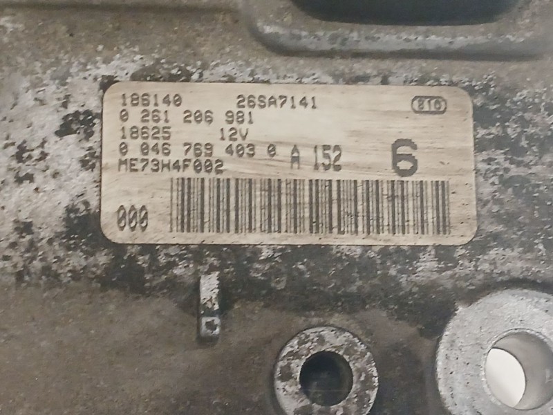 Recambio de centralita motor uce para fiat punto (188_) 1.2 16v 80 (188.233, .235, .253, .255, .333, .353, .639,... referencia O