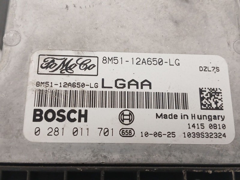 Recambio de centralita motor uce para ford focus ii (da_, hcp, dp) 1.6 tdci referencia OEM IAM 8M5112A650 028101701 