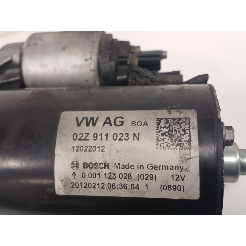 Recambio de motor arranque para seat ibiza iv (6j5, 6p1) 1.6 tdi referencia OEM IAM 02Z911023N 000123028 