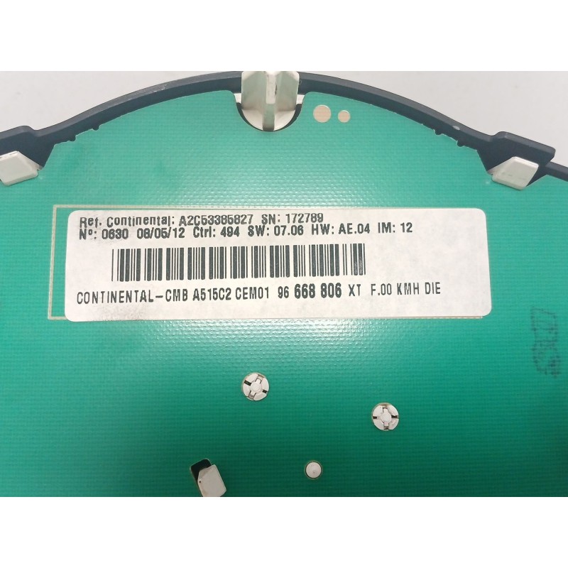 Recambio de cuadro instrumentos para citroën c3 ii (sc_) 1.4 hdi 70 (sc8hzc, sc8hr0, sc8hp4) referencia OEM IAM   
