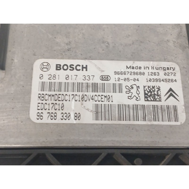 Recambio de centralita motor uce para citroën c3 ii (sc_) 1.4 hdi 70 (sc8hzc, sc8hr0, sc8hp4) referencia OEM IAM   