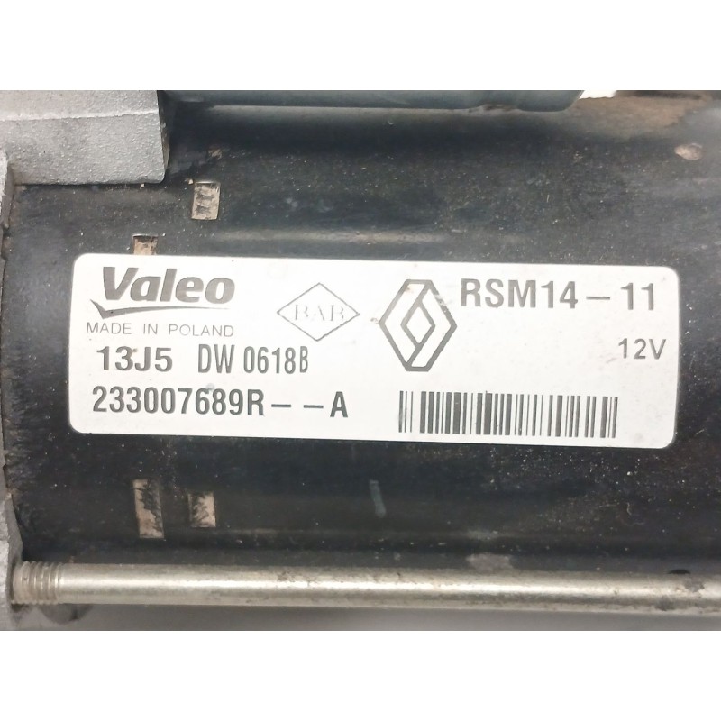 Recambio de motor arranque para renault captur i (j5_, h5_) 1.5 dci 90 referencia OEM IAM   