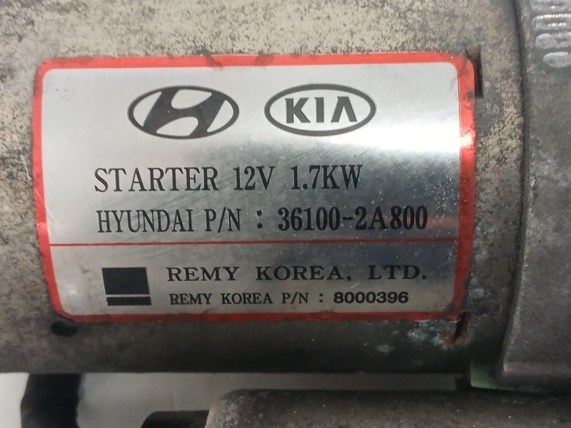 Recambio de motor arranque para kia sportage iii (sl) 1.7 crdi referencia OEM IAM 361002A800  