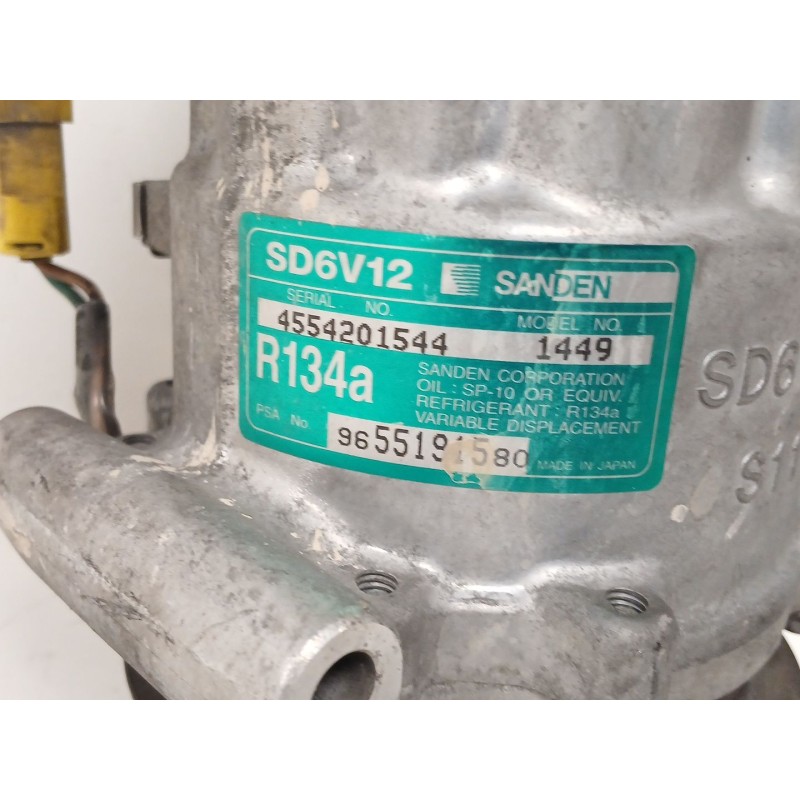 Recambio de compresor aire acondicionado para peugeot 307 (3a/c) 1.6 hdi 110 referencia OEM IAM 1449 9655191580 
