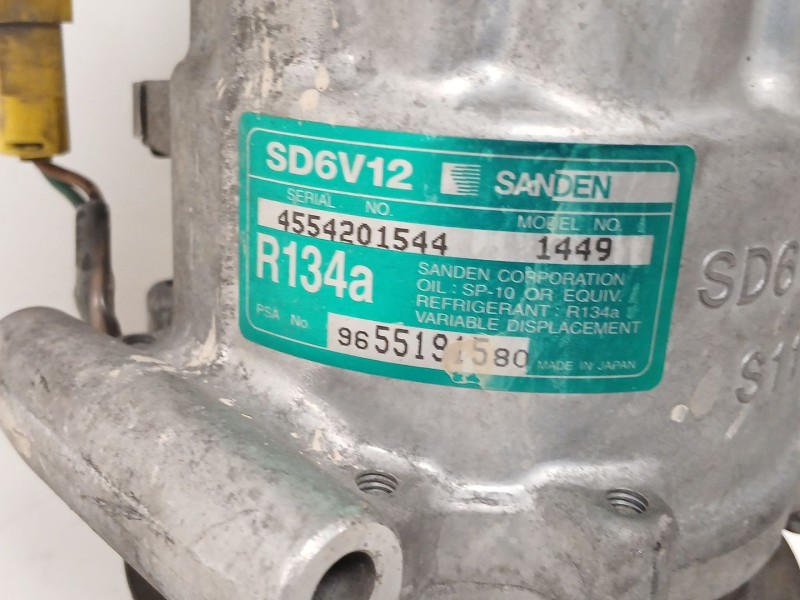 Recambio de compresor aire acondicionado para peugeot 307 (3a/c) 1.6 hdi 110 referencia OEM IAM 1449 9655191580 