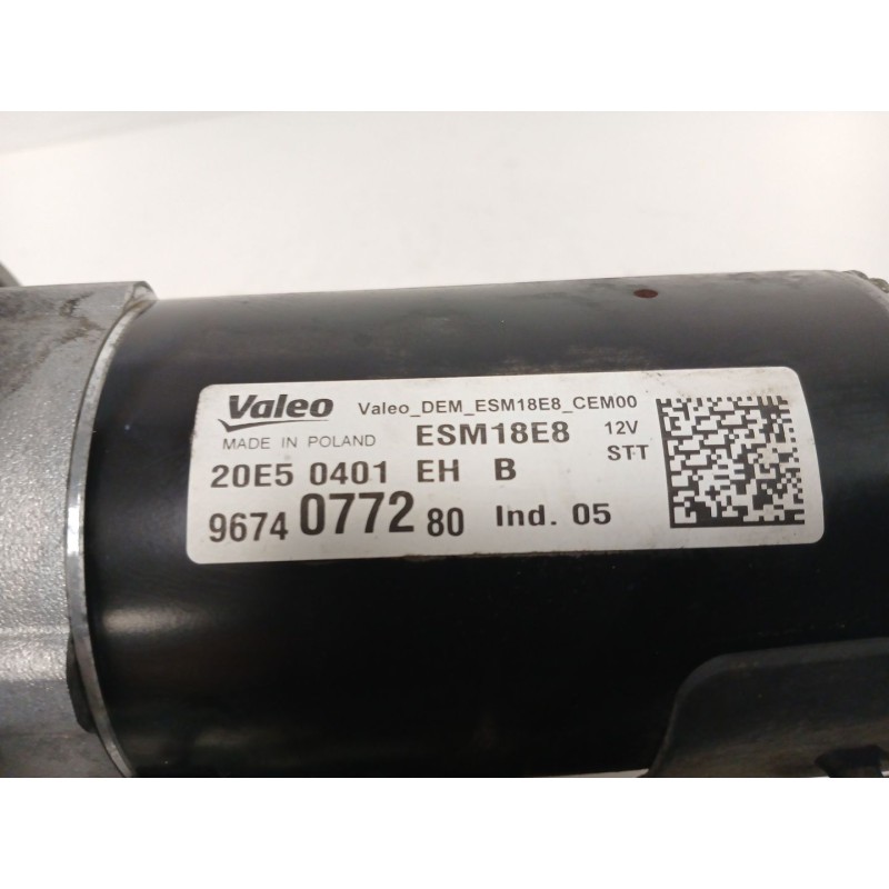 Recambio de motor arranque para citroën c3 ii (sc_) 1.2 thp 110 referencia OEM IAM 9674077280 20E50401EH ESM18E8