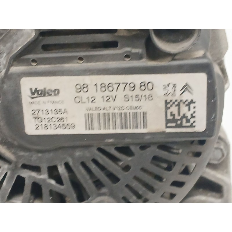 Recambio de alternador para citroën c4 cactus 1.2 thp 110 referencia OEM IAM 9818677980  