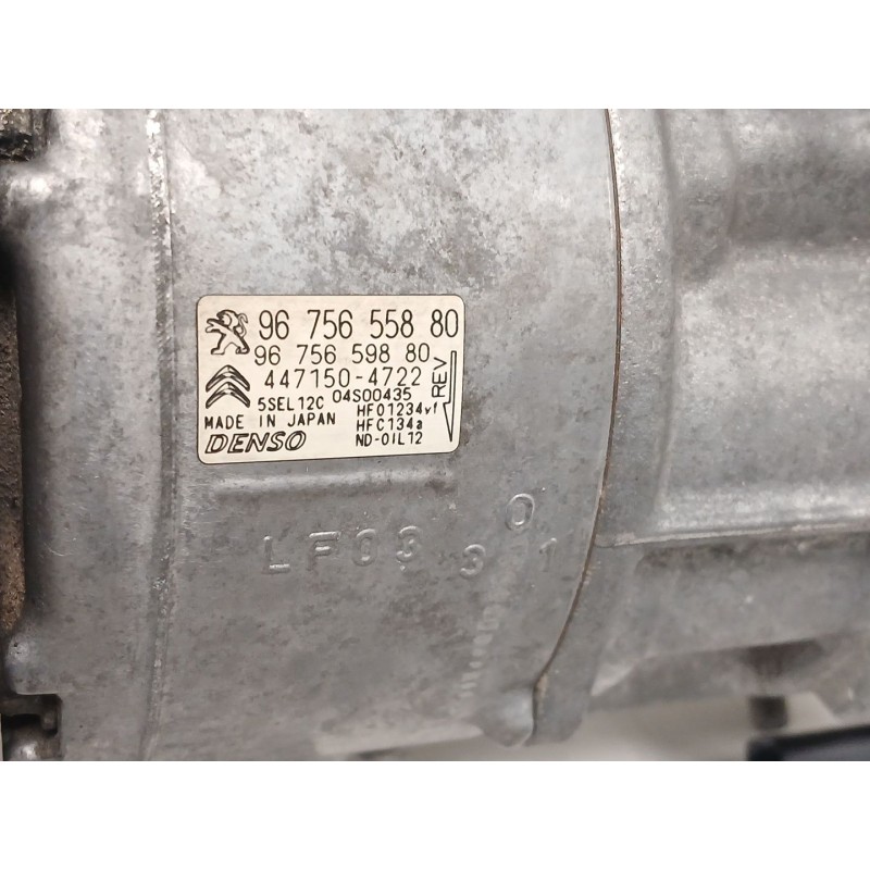 Recambio de compresor aire acondicionado para citroën c3 ii (sc_) 1.2 thp 110 referencia OEM IAM 9675655880 9675659880 