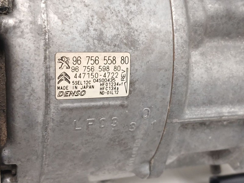 Recambio de compresor aire acondicionado para citroën c3 ii (sc_) 1.2 thp 110 referencia OEM IAM 9675655880 9675659880 
