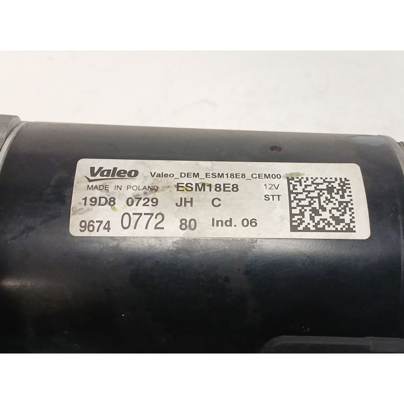 Recambio de motor arranque para citroën c4 cactus 1.2 thp 110 referencia OEM IAM 9674077280 19D0729 ESM18E8