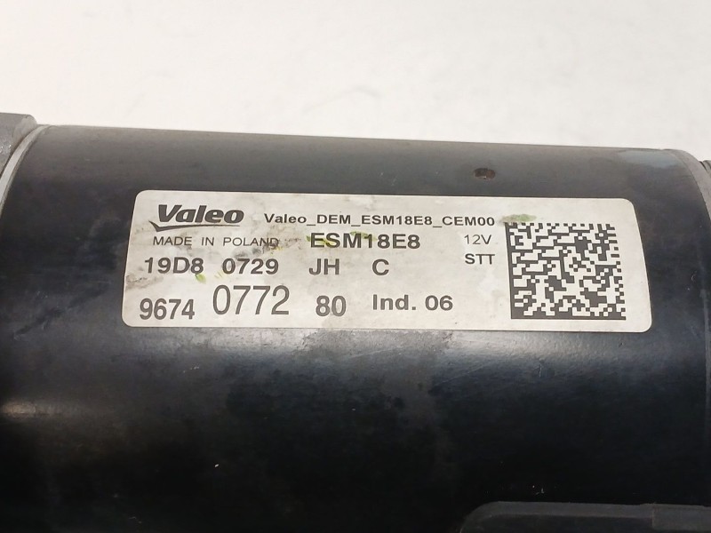 Recambio de motor arranque para citroën c4 cactus 1.2 thp 110 referencia OEM IAM 9674077280 19D0729 ESM18E8