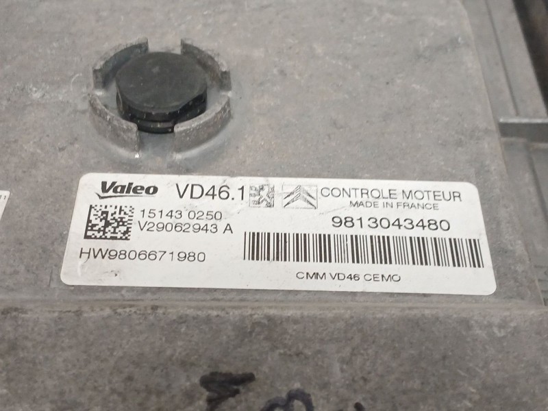 Recambio de centralita motor uce para citroën c3 ii (sc_) 1.2 thp 110 referencia OEM IAM   